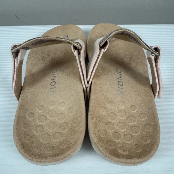 Vionic thong sandal Wanda embossed snakeskin pale blush size 8 - Picture 10 of 11